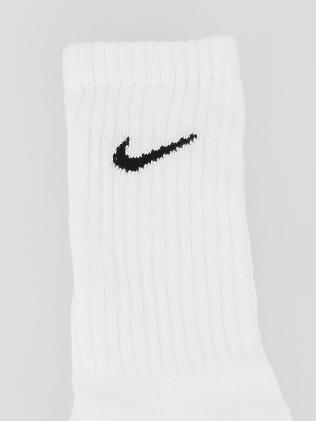 Pack 3 paires de chaussettes cush crew blanc - Nike