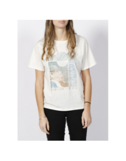 T-shirt wave blanc femme - Teddy Smith