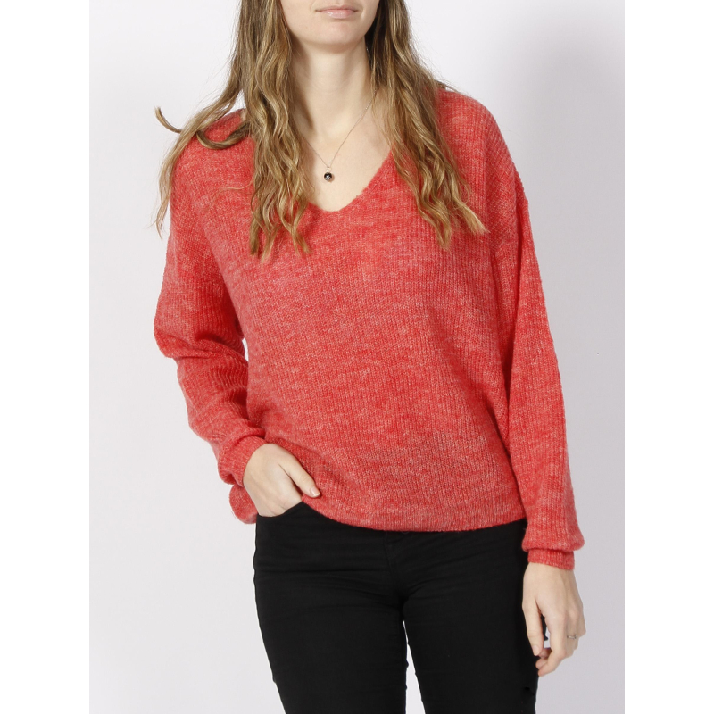 Pull laine mag rouge femme - Teddy Smith