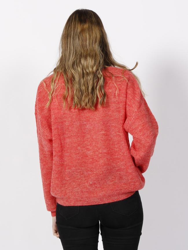 Pull laine mag rouge femme - Teddy Smith