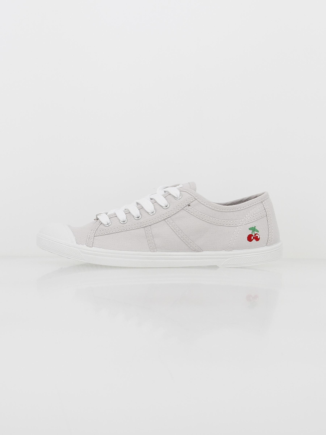 Chaussures en toile basic perle gris femme - Le Temps Des Cerises