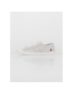 Chaussures en toile basic perle gris femme - Le Temps Des Cerises