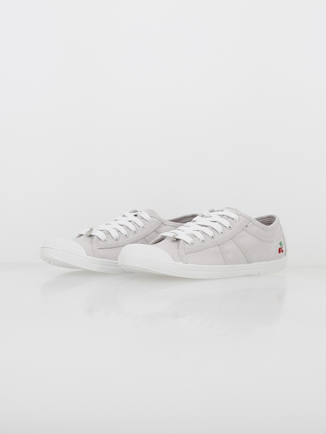 Chaussures en toile basic perle gris femme - Le Temps Des Cerises