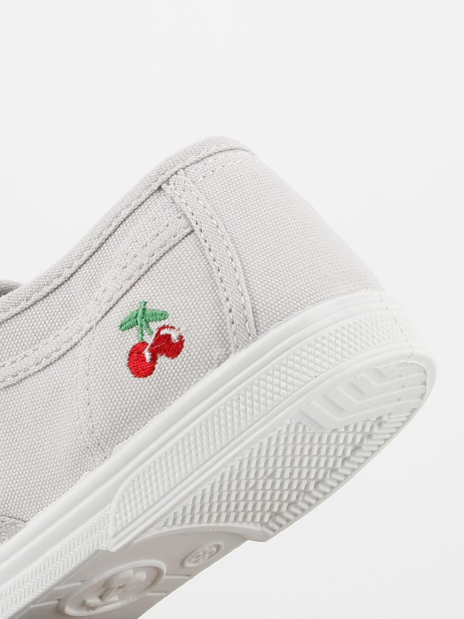 Chaussures en toile basic perle gris femme - Le Temps Des Cerises