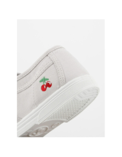Chaussures en toile basic perle gris femme - Le Temps Des Cerises