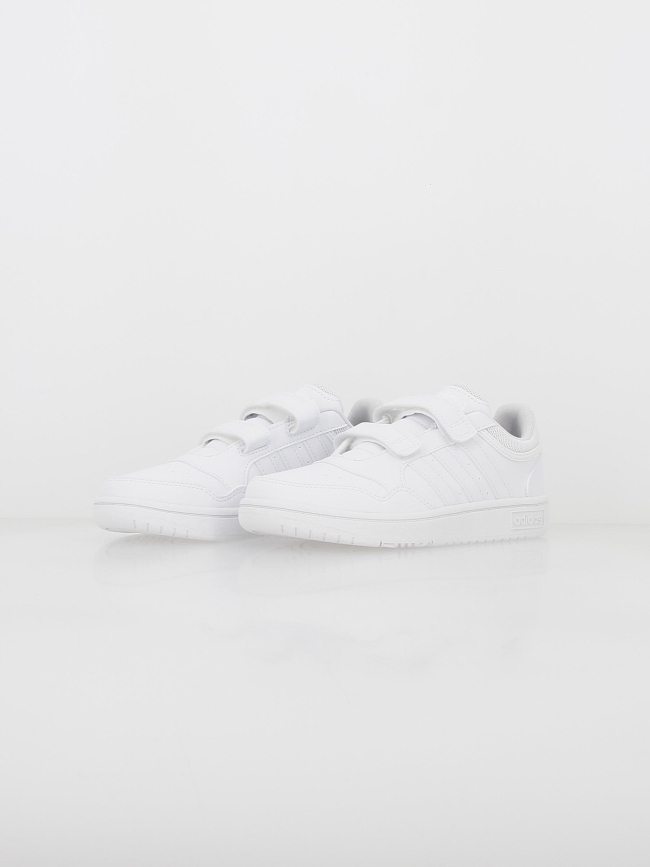 Baskets basses scratch hoops 3.0 blanc enfant - Adidas