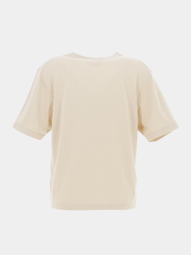 T-shirt coordinates logo beige femme - Calvin Klein