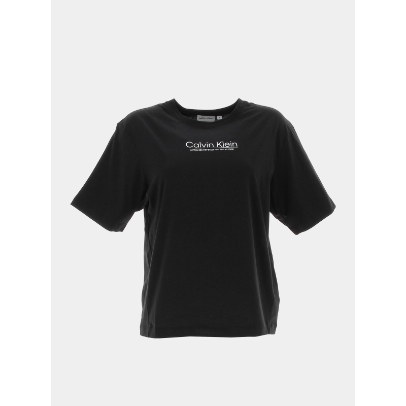 T-shirt coordinates logo noir femme - Calvin Klein