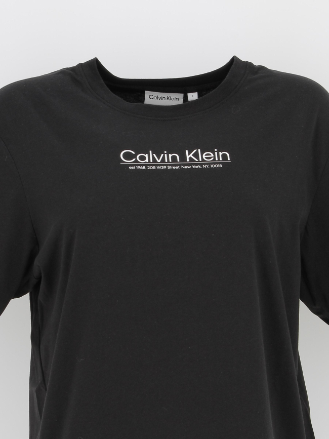 T-shirt coordinates logo noir femme - Calvin Klein