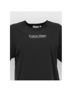 T-shirt coordinates logo noir femme - Calvin Klein