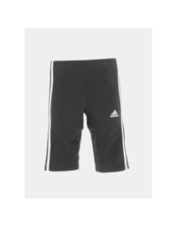 Short legging 3 bandes noir fille - Adidas
