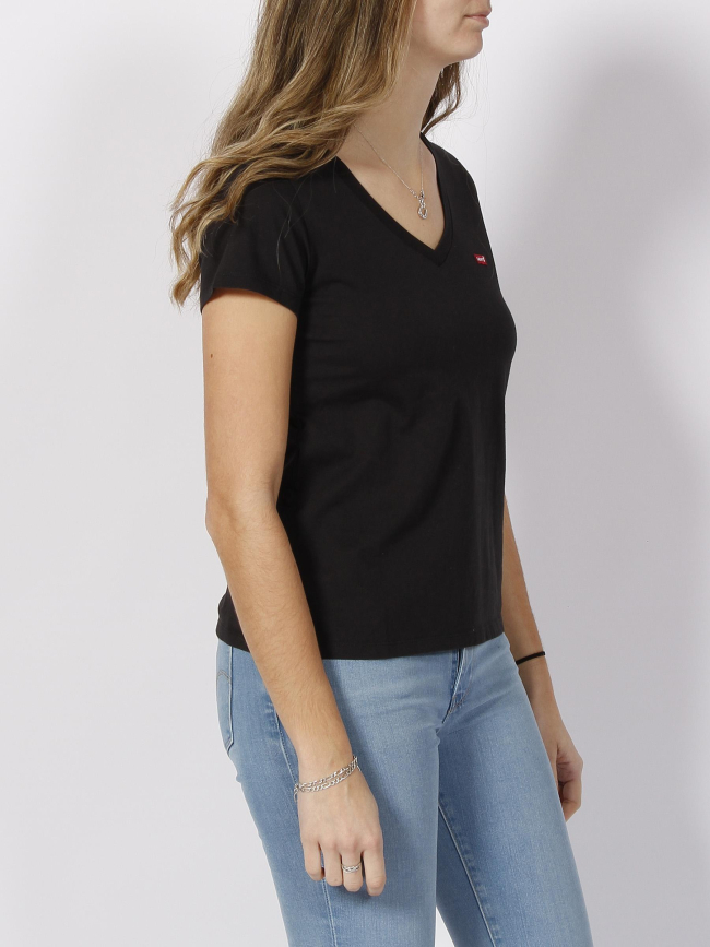 T-shirt perfect col v noir femme - Levi's