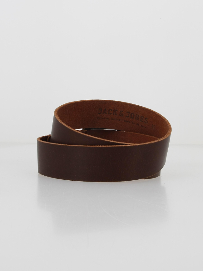 Ceinture en cuir paul marron foncé homme - Jack & Jones