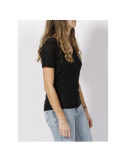 T-shirt en lin noir femme - Calvin Klein