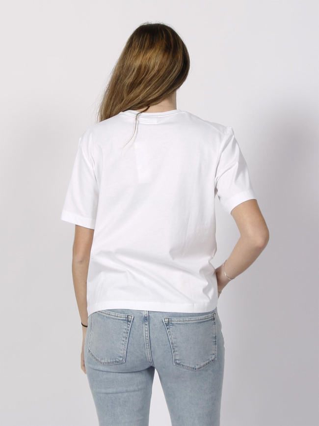 T-shirt coordinates logo blanc femme - Calvin Klein