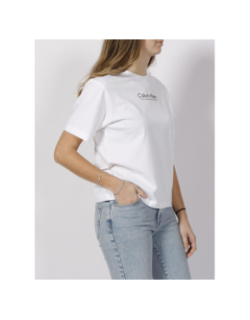 T-shirt coordinates logo blanc femme - Calvin Klein