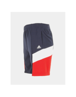 Short de sport tricolore bleu garçon - Adidas