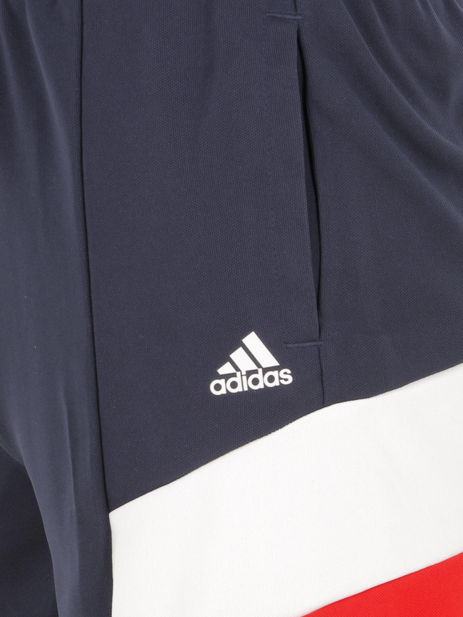 Short de sport tricolore bleu garçon - Adidas