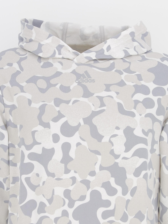 Sweat à capuche 3 bandes multicolore garçon - Adidas