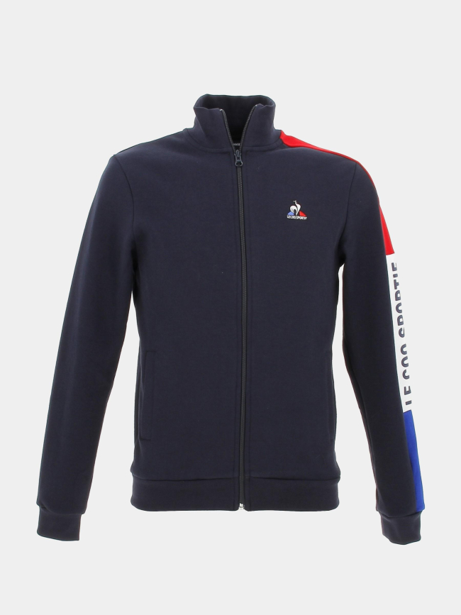 Gilet tricolore bleu marine homme - Le Coq Sportif