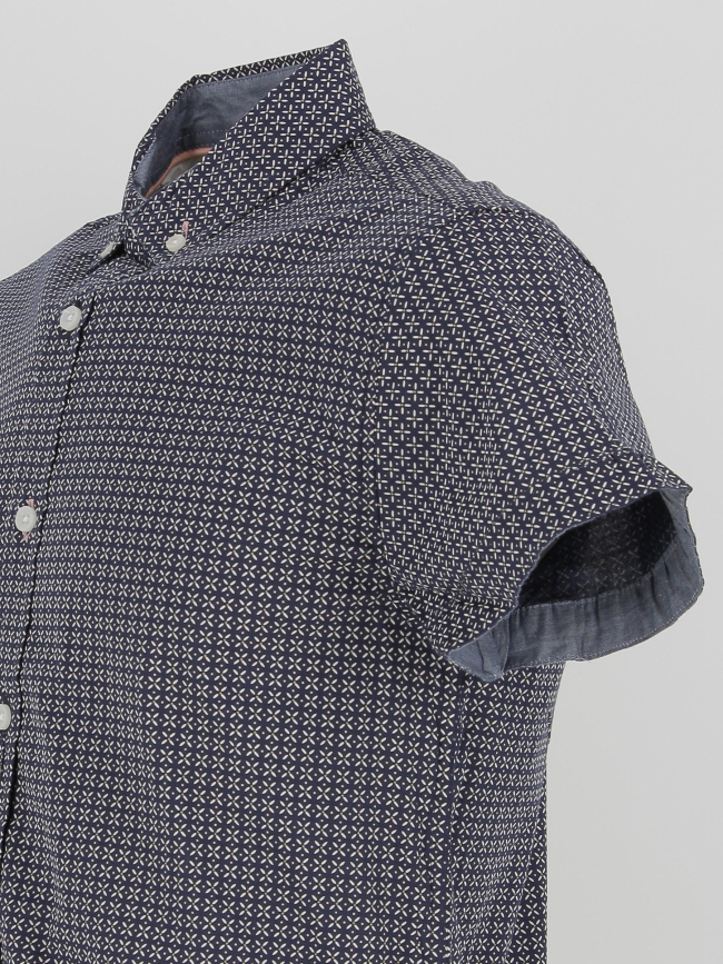 Chemise à motifs bogy bleu marine homme - Deeluxe