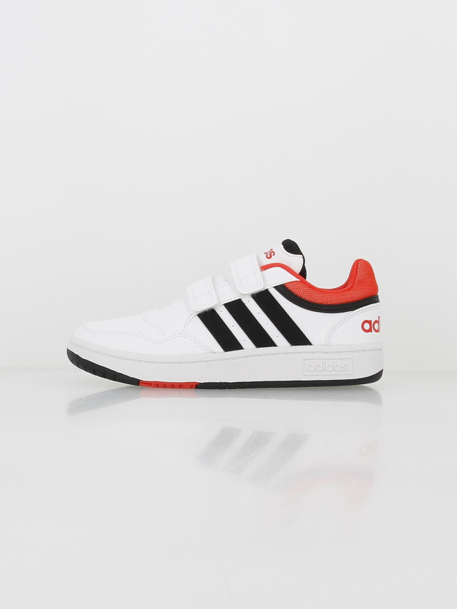 Baskets à scratch hoops 3.0 blanc enfant - Adidas