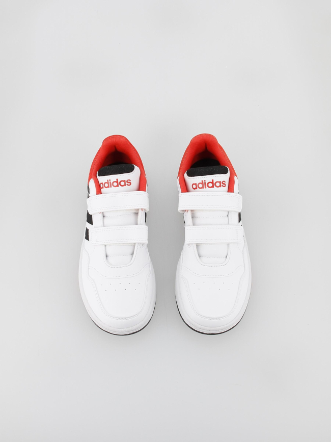 Baskets à scratch hoops 3.0 blanc enfant - Adidas