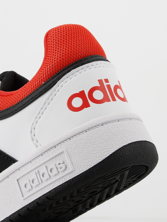 Baskets hoops 3.0 blanc noir enfant - Adidas