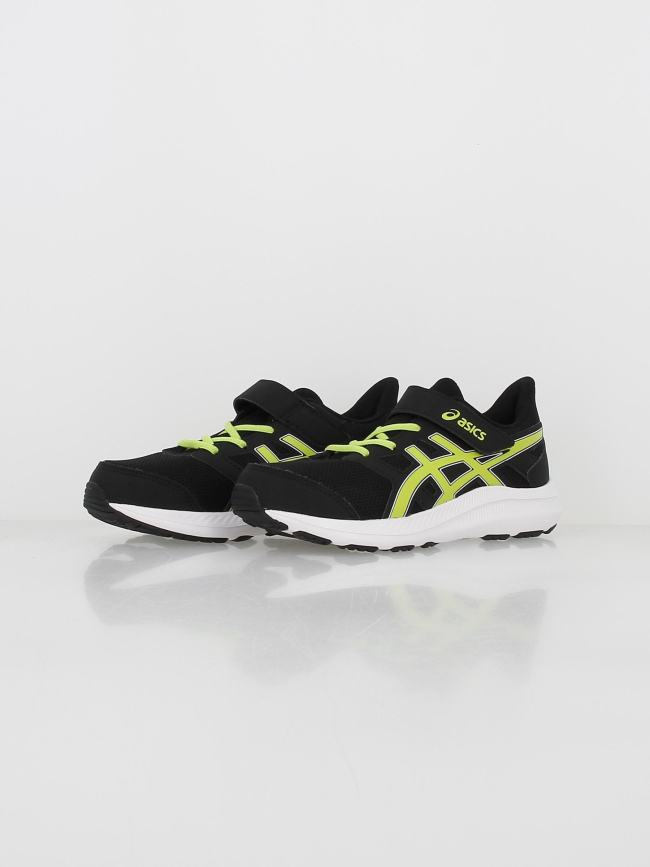 Chaussures de running scratch jolt 4 ps noir vert enfant - Asics