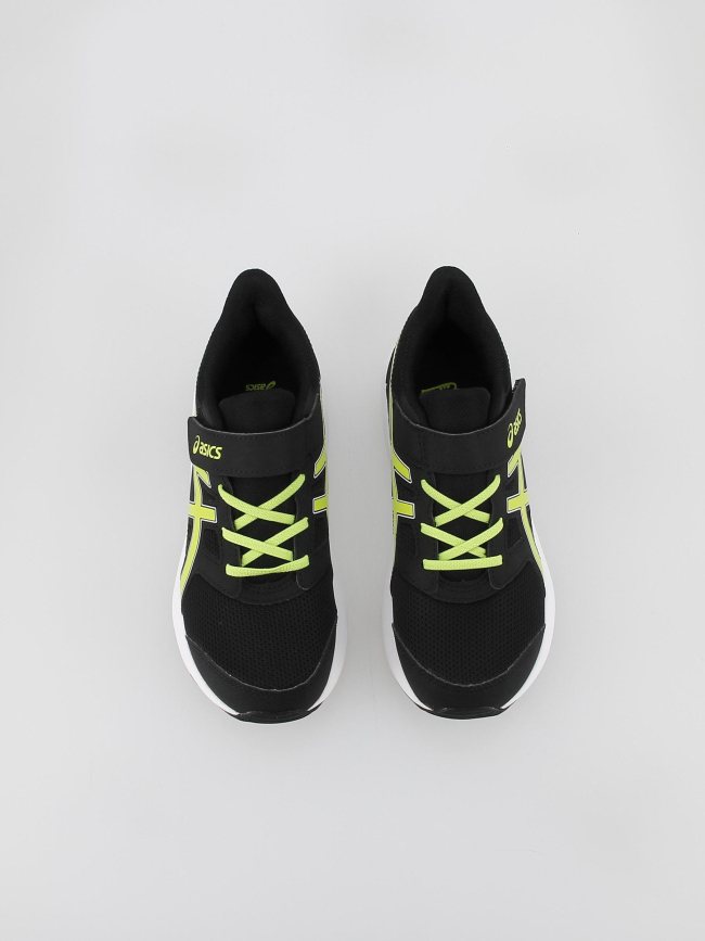 Chaussures de running scratch jolt 4 ps noir vert enfant - Asics