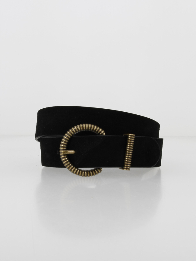 Ceinture chona suede noir femme - Pieces