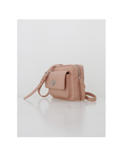 Sac bandoulière re-lock camera rose femme - Calvin Klein