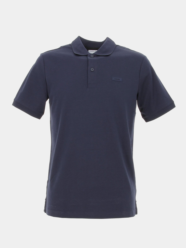 Polo slim smooth bleu marine homme - Calvin Klein