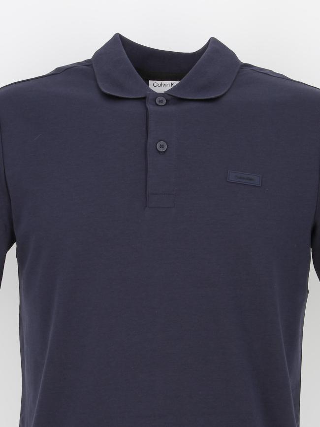 Polo slim smooth bleu marine homme - Calvin Klein