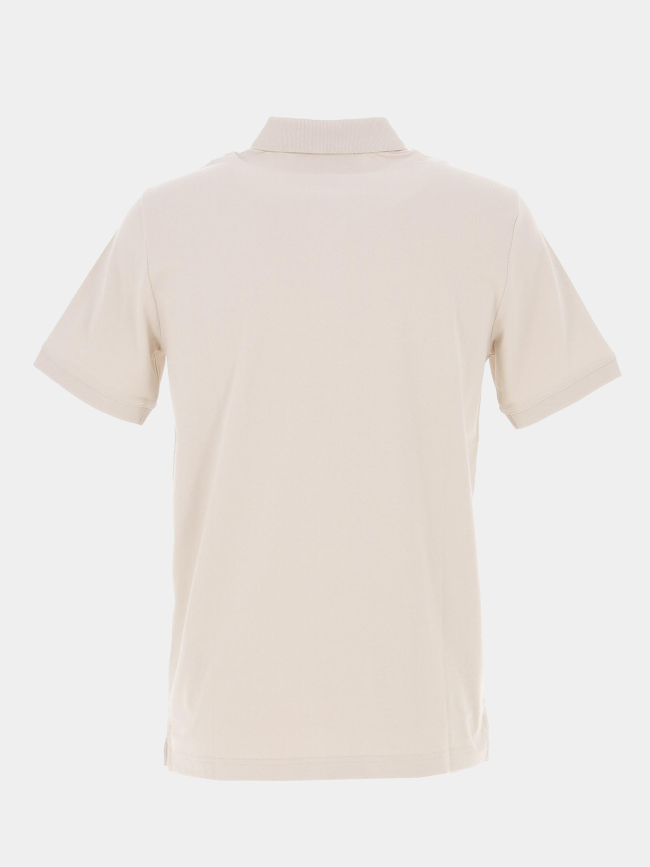 Polo stretch pique slim beige homme - Calvin Klein