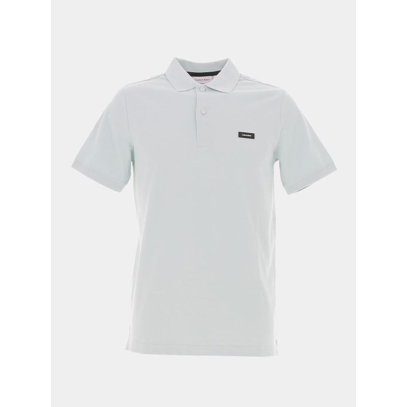 Polo stretch pique slim glacier bleu homme - Calvin Klein