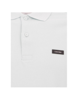 Polo stretch pique slim glacier bleu homme - Calvin Klein