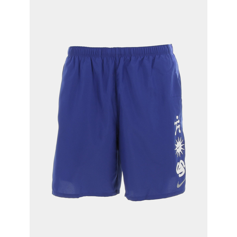 Short de running challenger bleu homme - Nike