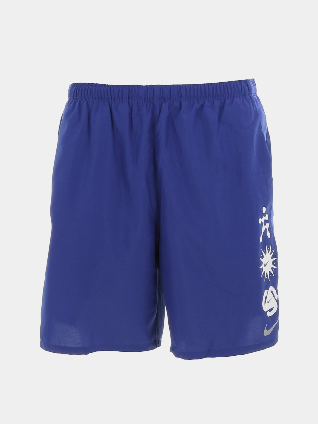 Short de running challenger bleu homme - Nike