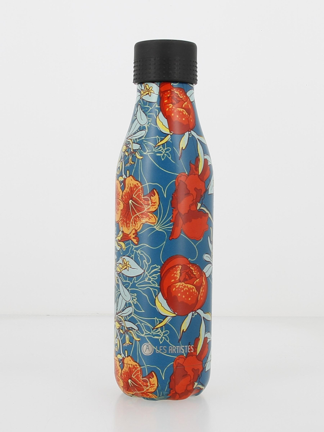 Gourde bottle inox 500 ml peonies bleu - Les Artistes