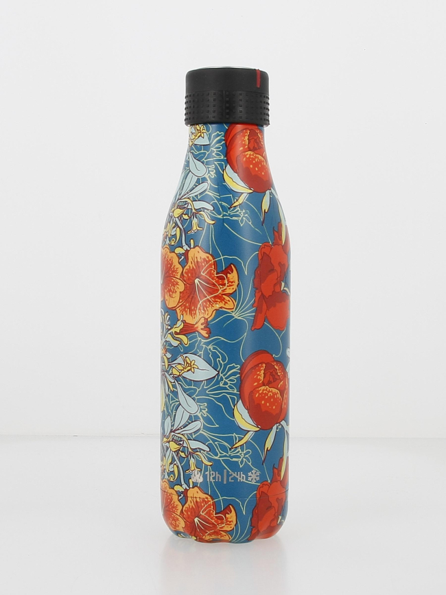 Gourde bottle inox 500 ml peonies bleu - Les Artistes