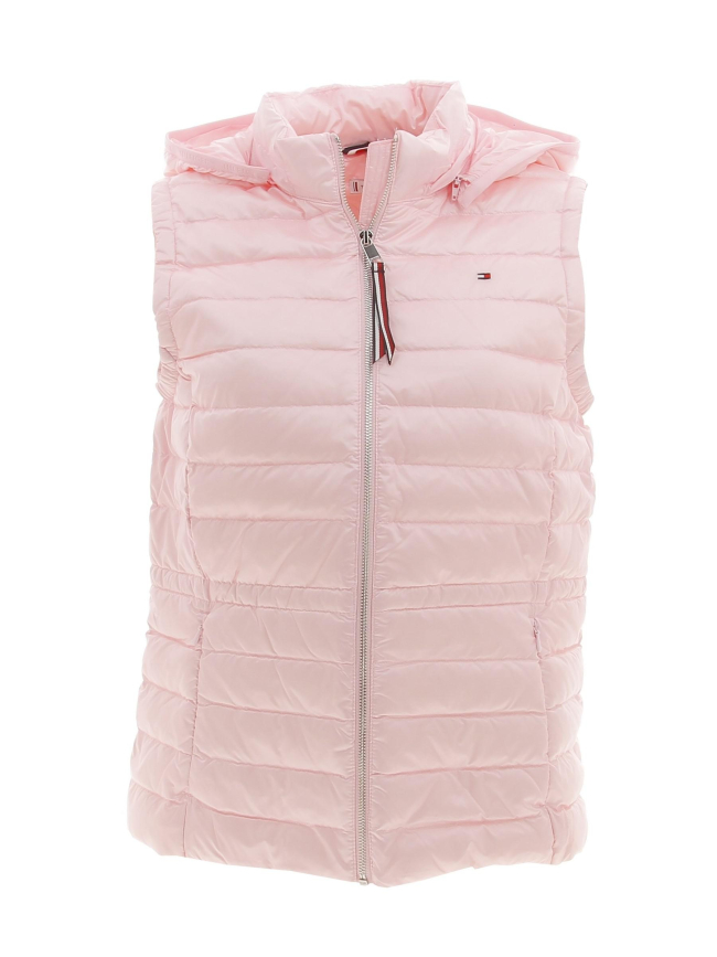 Doudoune sans manche duvet rose femme - Tommy Hilfiger
