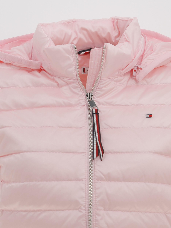 Doudoune sans manche duvet rose femme - Tommy Hilfiger