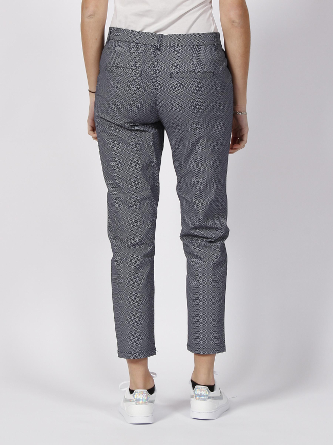 Pantalon chino à motifs biana bleu marine femme - Only