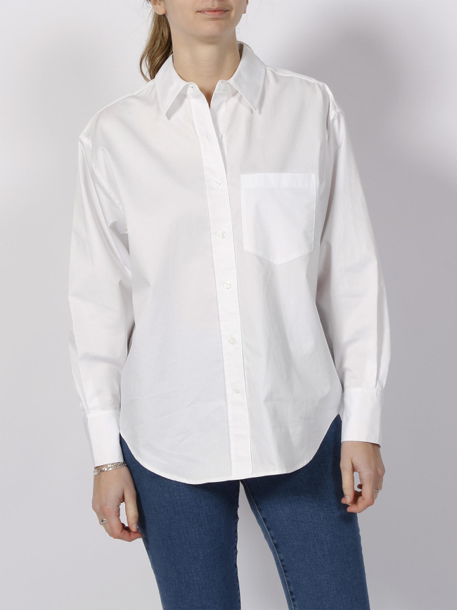 Chemise oversize relaxed blanc femme - Calvin Klein