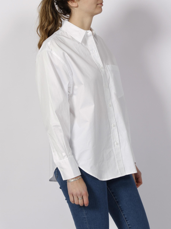 Chemise oversize relaxed blanc femme - Calvin Klein