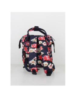 Sac à dos mini adventurer osaka floral bleu marine - Cabaïa