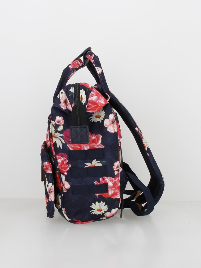 Sac à dos mini adventurer osaka floral bleu marine - Cabaïa