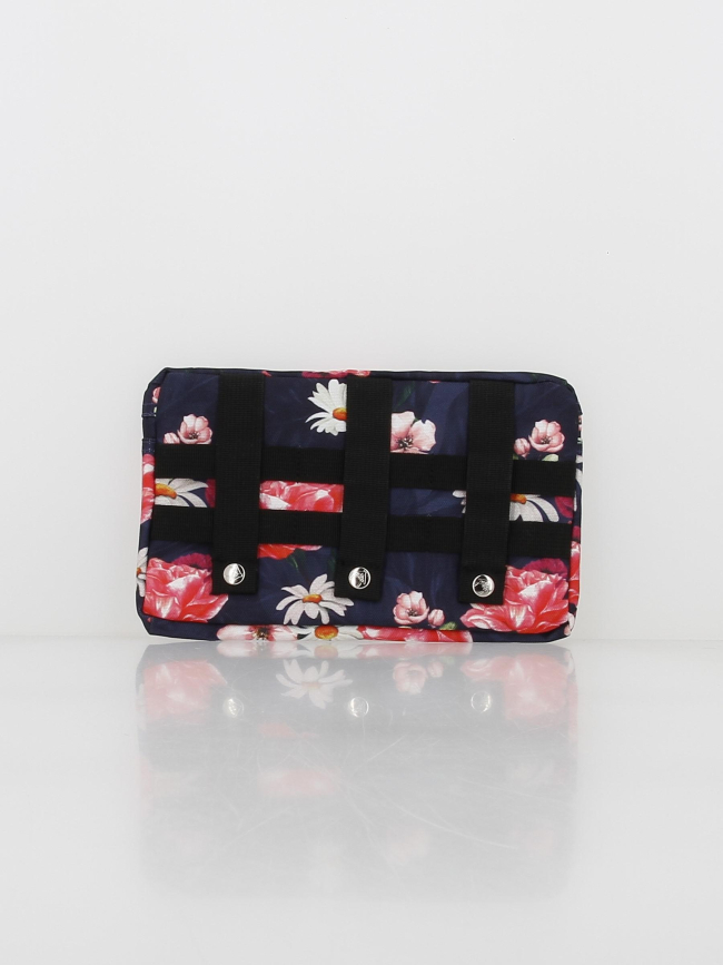 Pochette dontobori floral bleu marine - Cabaïa