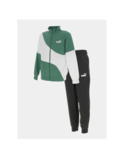 Ensemble veste jogging tracksuit vert noir homme - Puma